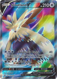 Pokemon Card - S&S: Battle Styles 157/163 - STOUTLAND V (Full Art) (ultra rare holo)