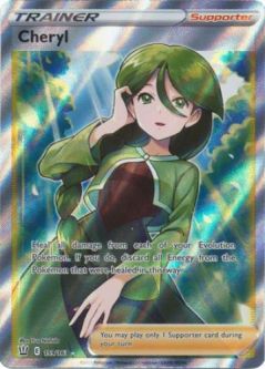 Pokemon Card - S&S: Battle Styles 159/163 - CHERYL (Full Art) (ultra rare holo)