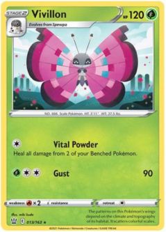 Pokemon Card - Battle Styles 013/163 - VIVILLON (rare)