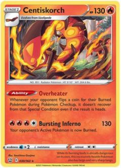 Pokemon Card - Battle Styles 030/163 - CENTISKORCH (rare)