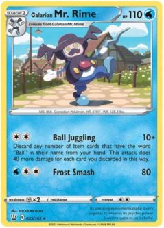 Pokemon Card - S&S: Battle Styles 035/163 - GALARIAN MR. RIME (rare)