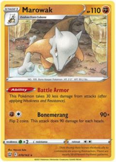 Pokemon Card - Battle Styles 070/163 - MAROWAK (rare)