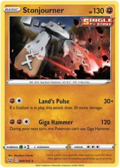 Pokemon Card - Battle Styles 084/163 - STONJOURNER (rare)