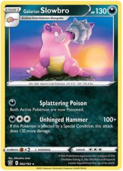 Pokemon Card - Battle Styles 092/163 - GALARIAN SLOWBRO (rare)