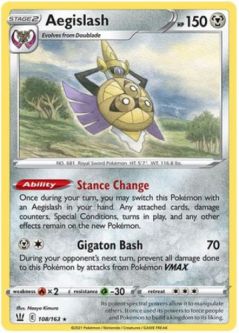 Pokemon Card - Battle Styles 108/163 - AEGISLASH (rare)