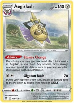 Pokemon Card - S&S: Battle Styles 108/163 - AEGISLASH (rare)