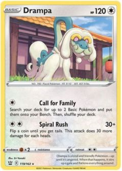 Pokemon Card - S&S: Battle Styles 119/163 - DRAMPA (rare)
