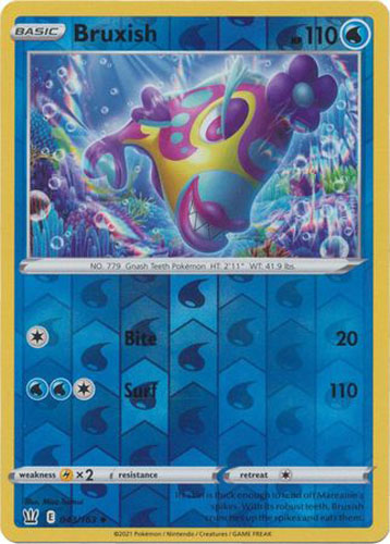 Pokemon Card - S&S: Battle Styles 043/163 - BRUXISH (reverse holo):  BBToyStore.com - Toys, Plush, Trading Cards, Action Figures & Games online  retail store shop sale