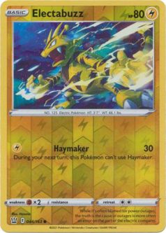 Pokemon Card - S&S: Battle Styles 044/163 - ELECTABUZZ (reverse holo)