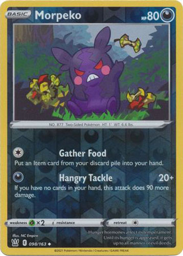 Pokemon Card - S&S: Battle Styles 098/163 - MORPEKO (reverse holo)