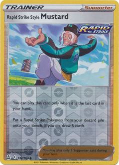 Pokemon Card - S&S: Battle Styles 132/163 - RAPID STRIKE STYLE MUSTARD (reverse holo)