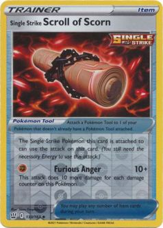 Pokemon Card - S&S: Battle Styles 133/163 - SINGLE STRIKE SCROLL OF SCORN (reverse holo)