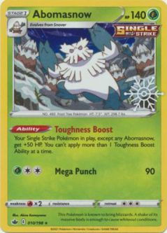 Pokemon Card - S&S: Chilling Reign 010/198 - ABOMASNOW (holo-foil)