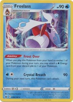 Pokemon Card - S&S: Chilling Reign 036/198 - FROSLASS (holo-foil)