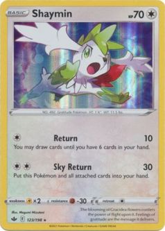 Pokemon Card - S&S: Chilling Reign 123/198 - SHAYMIN (holo-foil)