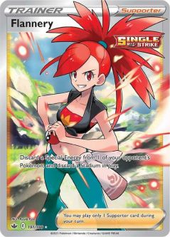Pokemon Card - S&S: Chilling Reign 191/198 - FLANNERY (Full Art) (ultra rare)