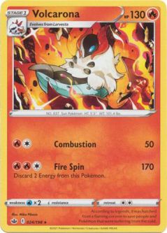 Pokemon Card - S&S: Chilling Reign 024/198 - VOLCARONA (rare)
