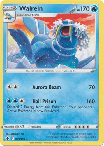Pokemon Card - S&S: Chilling Reign 039/198 - WALREIN (rare): BBToyStore.com - Toys, Plush, Trading Cards, Action Figures & Games online retail store shop sale Pokemon Card - S&S: Chilling Reign 039/198 - WALREIN (rare): BBToyStore.com - Toys, Plush, Trading Cards, Action Figures & Games online retail store shop sale