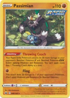 Pokemon Card - S&S: Chilling Reign 088/198 - PASSIMIAN (rare)