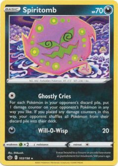 Pokemon Card - S&S: Chilling Reign 103/198 - SPIRITOMB (rare)