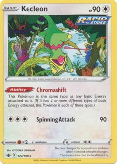 Pokemon Card - Chilling Reign 122/198 - KECLEON (rare)