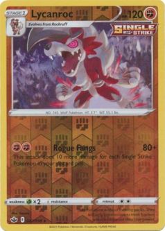 Pokemon Card - S&S: Chilling Reign 087/198 - LYCANROC (reverse holo)
