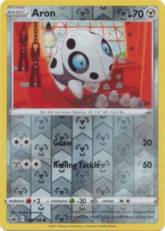 Pokemon Card - S&S: Chilling Reign 109/198 - ARON (reverse holo)