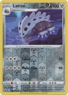 Pokemon Card - S&S: Chilling Reign 110/198 - LAIRON (reverse holo)