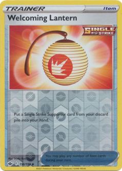 Pokemon Card - S&S: Chilling Reign 156/198 - WELCOMING LANTERN (reverse holo)