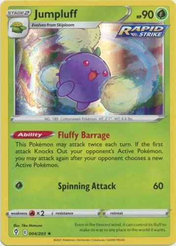 Pokemon Card - S&S: Evolving Skies 004/203 - JUMPLUFF (holo-foil