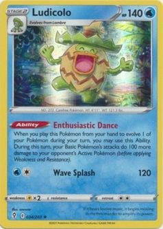 Pokemon Card - S&S: Evolving Skies 034/203 - LUDICOLO (holo-foil)