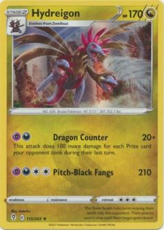 Pokemon Card - S&S: Evolving Skies 115/203 - HYDREIGON (holo-foil)