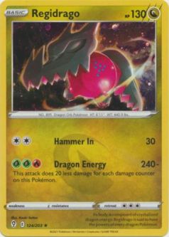 Pokemon Card - S&S: Evolving Skies 124/203 - REGIDRAGO (ALTERNATE holo-foil promo)