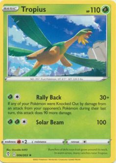Pokemon Card - S&S: Evolving Skies 006/203 - TROPIUS (rare)