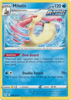 Pokemon Card - S&S: Evolving Skies 038/203 - MILOTIC (rare)