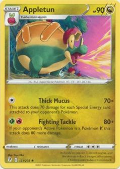 Pokemon Card - S&S: Evolving Skies 121/203 - APPLETUN (rare)