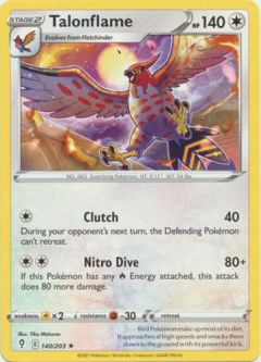 Pokemon Card - S&S: Evolving Skies 140/203 - TALONFLAME (rare)