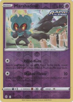 Pokemon Card - S&S: Evolving Skies 080/203 - MARSHADOW (reverse holo)