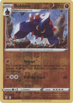 Pokemon Card - S&S: Evolving Skies 087/203 - BOLDORE (reverse holo)
