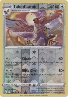 Pokemon Card - S&S: Evolving Skies 140/203 - TALONFLAME (reverse holo)
