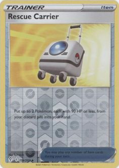 Pokemon Card - S&S: Evolving Skies 154/203 - RESCUE CARRIER (reverse holo)