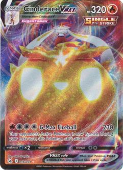 Pokemon Card - S&S: Fusion Strike 045/264 - CINDERACE VMAX (holo-foil)