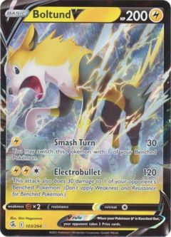 Pokemon Card - S&S: Fusion Strike 103/264 - BOLTUND V (holo-foil)