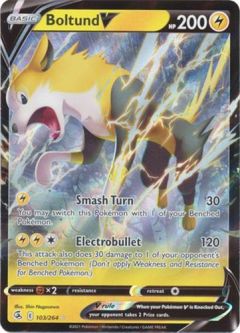 Pokemon Card - Sword & Shield Fusion Strike 103/264 - BOLTUND V (holo-foil)