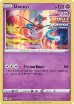 Pokemon Card - S&S: Fusion Strike 120/264 - DEOXYS (holo-foil)