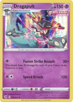 Pokemon Card - Sword & Shield Fusion Strike 130/264 - DRAGAPULT (holo-foil)