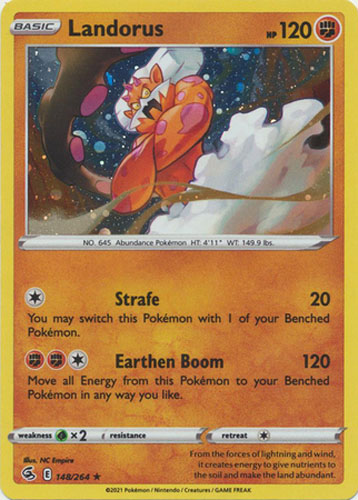 Pokemon Card - S&S: Fusion Strike 148/264 - LANDORUS (ALTERNATE holo-foil): BBToyStore.com - Toys, Plush, Trading Cards, Action Figures & Games online retail store shop sale Pokemon Card - S&S: Fusion Strike 148/264 - LANDORUS (ALTERNATE holo-foil): BBToyStore.com - Toys, Plush, Trading Cards, Action Figures & Games online retail store shop sale