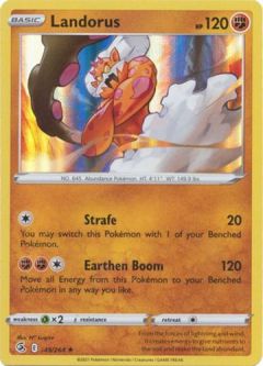 Pokemon Card - Sword & Shield Fusion Strike 148/264 - LANDORUS (holo-foil)