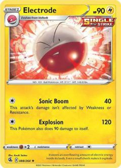 Pokemon Card - S&S: Fusion Strike 088/264 - ELECTRODE (rare)