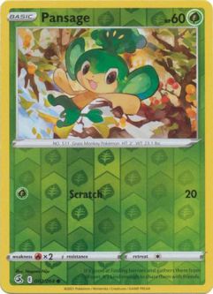 Pokemon Card - S&S: Fusion Strike 007/264 - PANSAGE (reverse holo)
